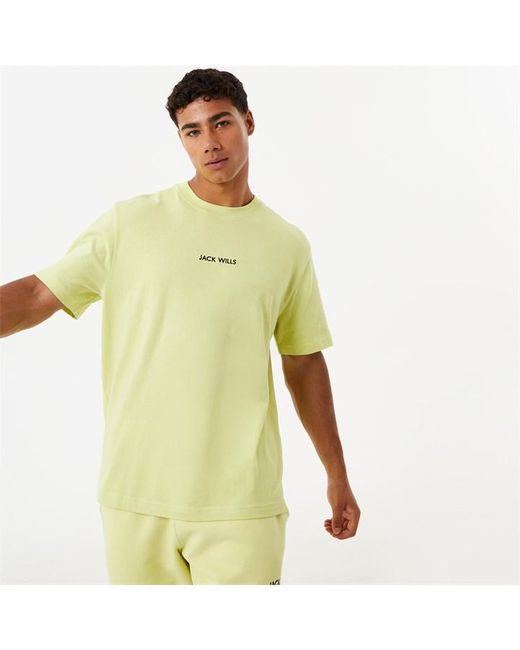 Jack Wills Green Minimal Graphic T Shirt for men