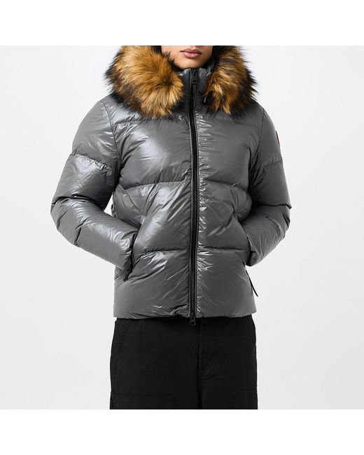 ARCTIC ARMY Gray Faux Puffer Jacket for men