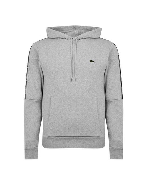Mens grey top lacoste hoodie