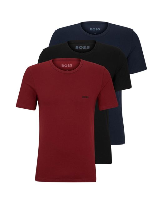 Boss Red 3 Pack Classic T Shirts for men