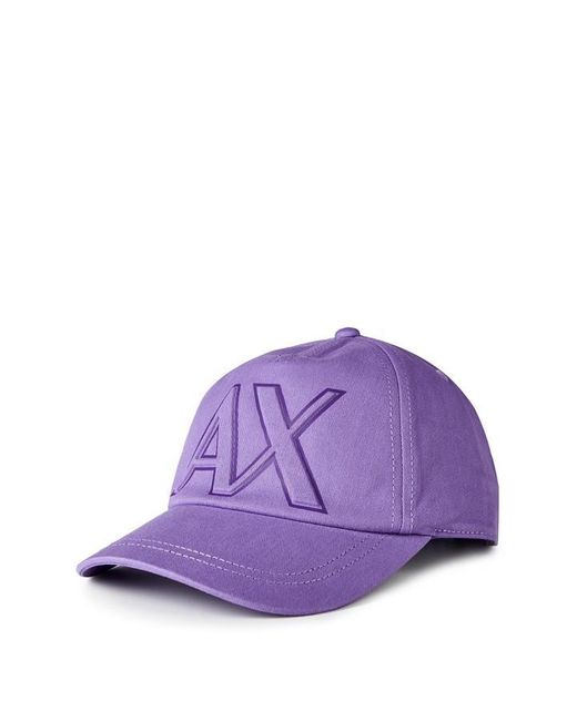 Armani Exchange Purple Man's Baseball Hat for men