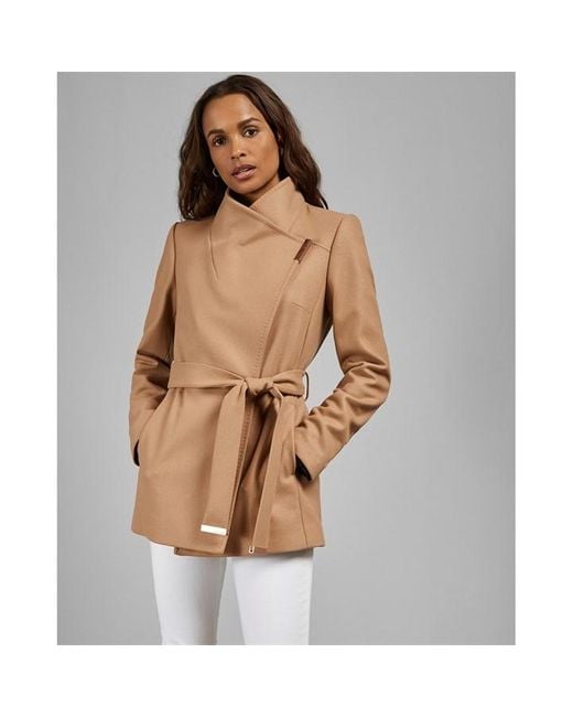 Ted Baker Brown Ted Rytaa Wrap Coat Ld99