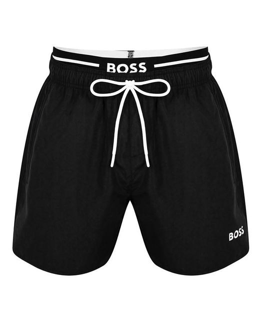 BOSS Thornfish Swim Shorts in Black for Men Lyst UK