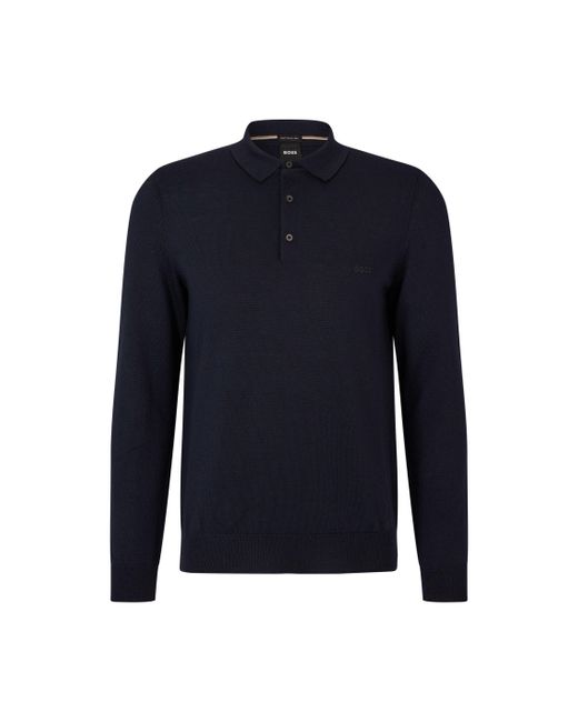 Boss Blue Boss Bono Knit Polo Shirt for men