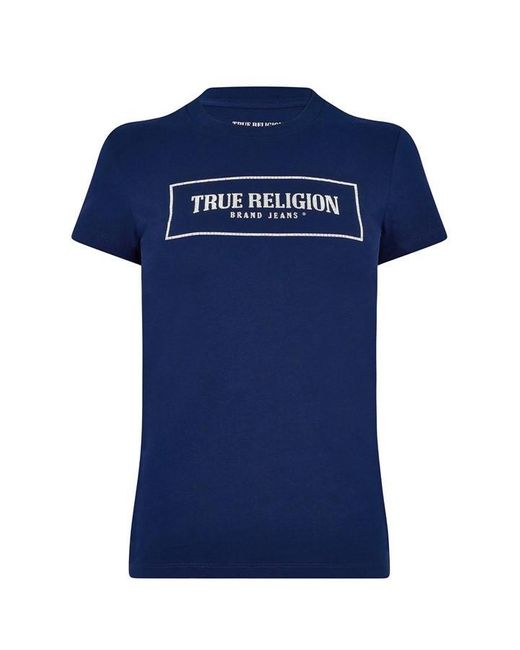 True Religion Blue Sparkle Box T Shirt