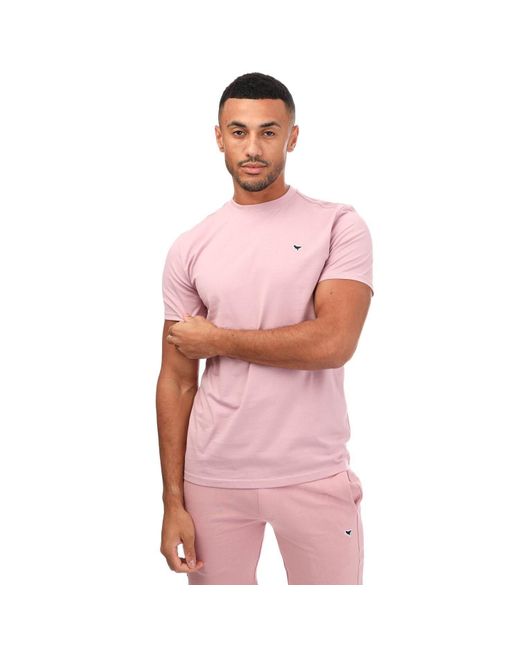 Weekend Offender Pink Ratpack Crew T-shirt for men