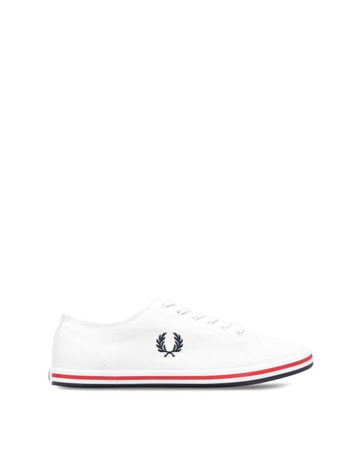 Fred Perry White Kingston Canvas Trainer for men