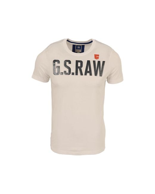 G-Star RAW Natural S O Crew T Shirt for men