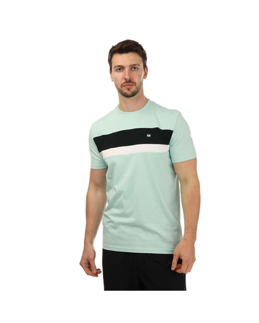 Weekend Offender Green Crossword Colour Block T Shirt for men