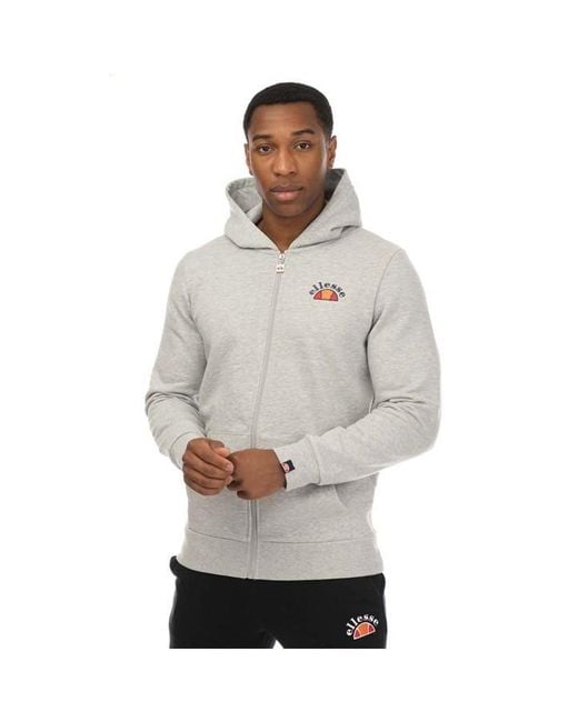 Ellesse Gray Skova Full-zip Hoodie for men