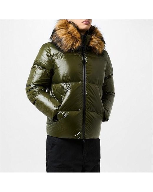 ARCTIC ARMY Green 's Faux Puffer Jacket for men