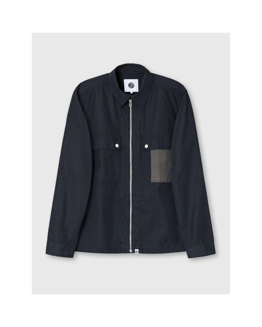 Pretty Green Blue Pg Larman Zip Oversh Sn33 for men