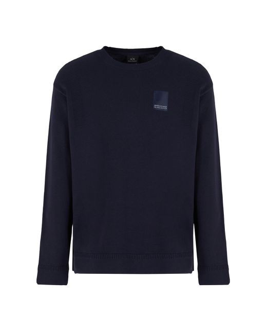 ARMANI EXCHANGE Blue Milano Jumper for men