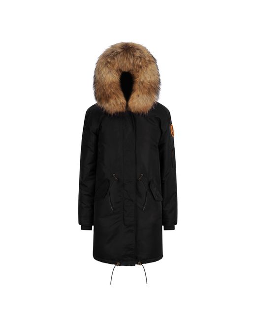 ARCTIC ARMY Black Classic Parka Sn24 for men