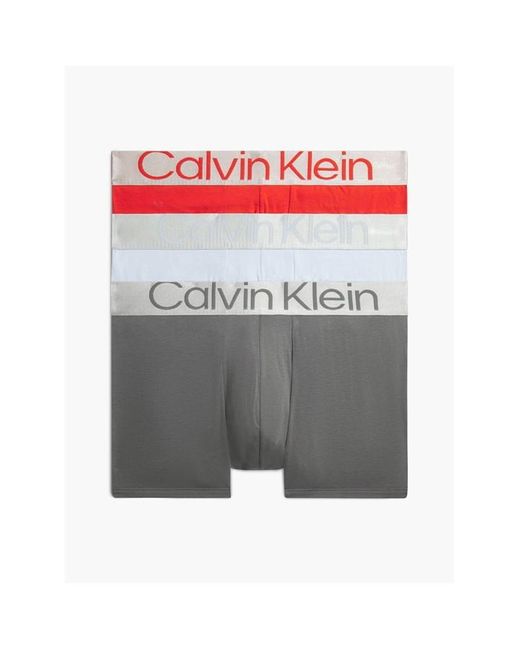 Calvin Klein Gray 3 Pack Trunks for men
