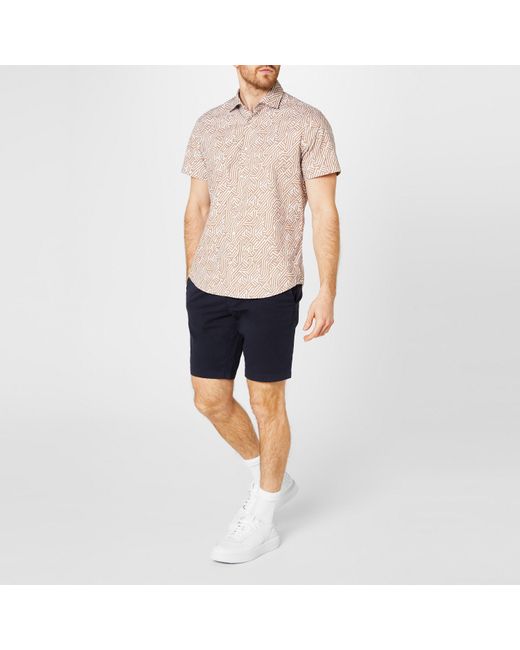 Boss Multicolor Schino Slim Chino Shorts for men