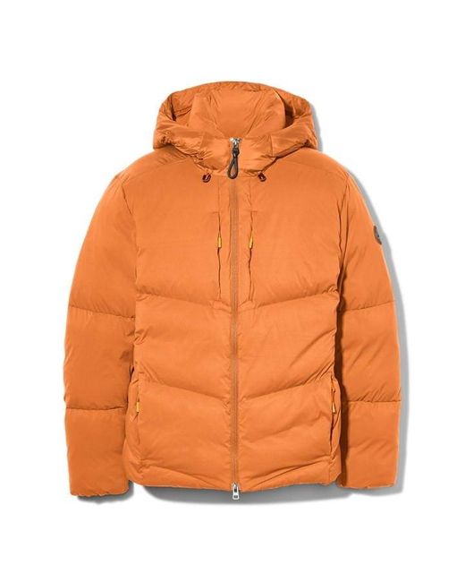 Timberland Orange Neo Summit Heavyweight Puffer Jacket for men