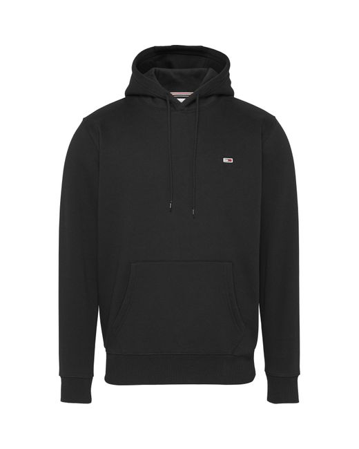 Tommy Hilfiger Black Regular Fleece Hoodie for men