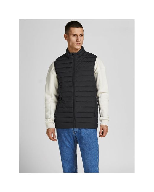 Jack & Jones Black Recycled Bodywarmer for men