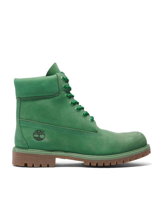 Timberland Green 6 Inch Premium Boots for men