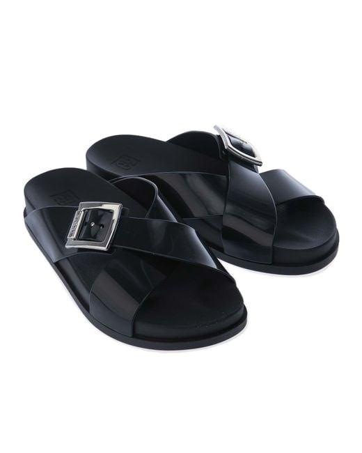 Zaxy Black Choice Slide Sandals