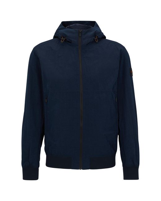 Boss Blue Ogden Hooded Jacket for men