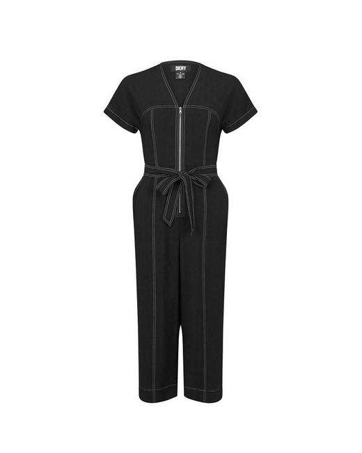 DKNY Black Contrast Jumpsuit