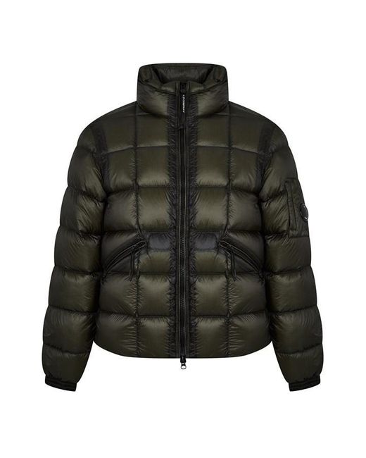 C P Company Black D.d. Shell Concealed Hood Down Jacket for men
