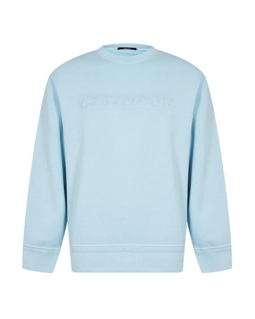 C P Company Blue Cp Lens Sweat Sn42 for men