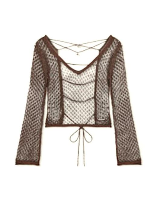 House Of Sunny Brown Hos Armour Knit Ld41