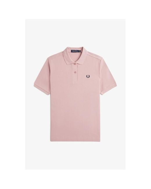 Fred Perry Pink Fred Tipped Polo Ld42
