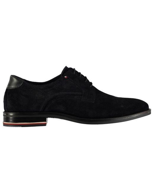 tommy hilfiger blue suede shoes