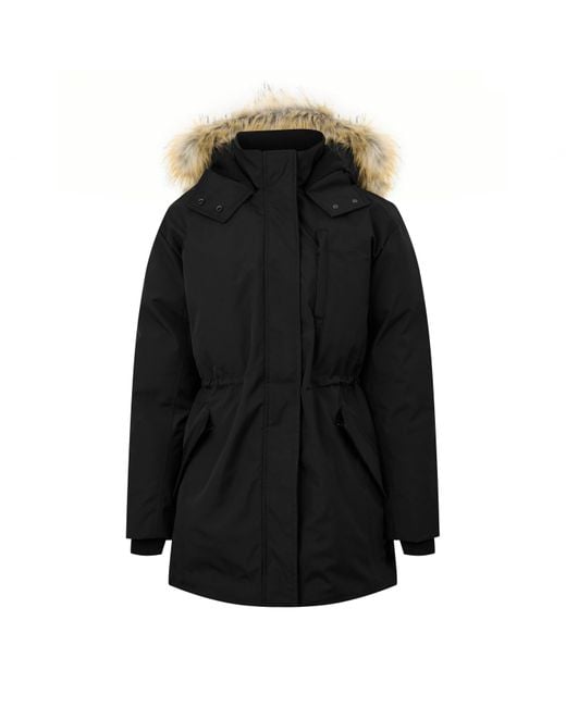 Jack Wills Black Jw Cinched Parka Jacket