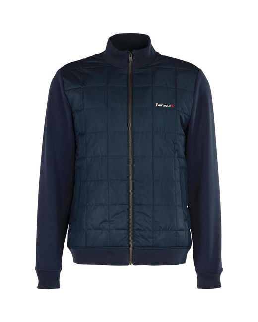 Barbour Blue Box Quilted Sweatshirt for men