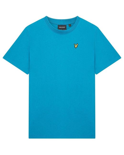 Lyle & Scott Blue Inset Collar T Sn99 for men