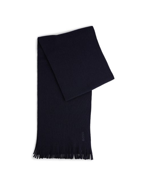 Boss Blue Albas Scarf for men