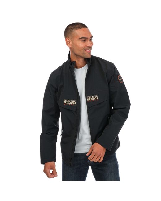 Napapijri Black Rainforest Stand Jacket for men