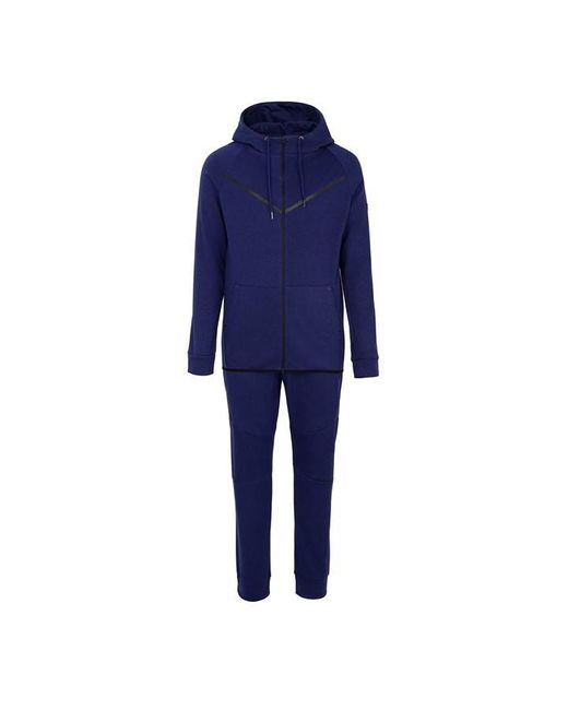 Fabric Blue Zip Tracksuit for men