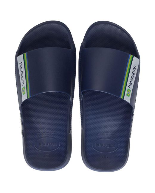 Havaianas Blue Brasil Slides