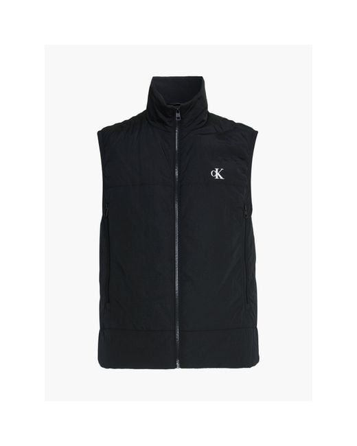 Calvin Klein Black Badge Crinkle Nylon Vest for men