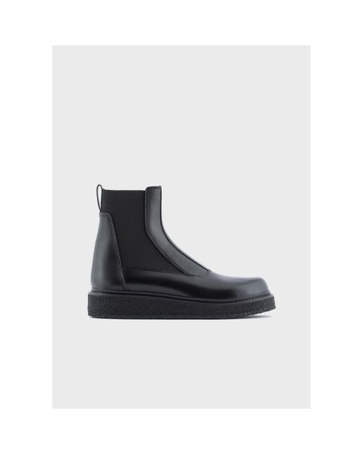 Emporio Armani Black Boot Clf Lth Sn99 for men