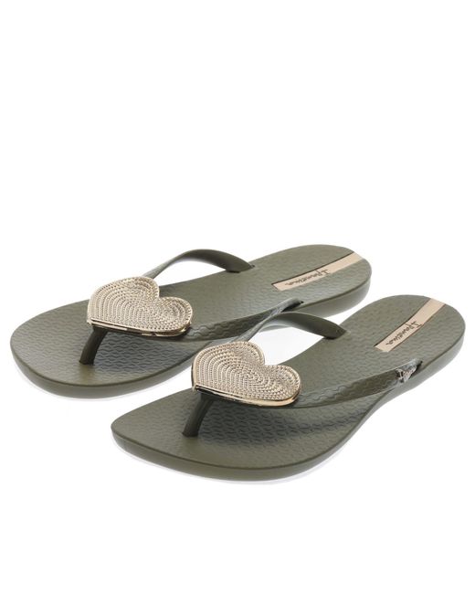 Ipanema Gray Maxi Heart Sandals