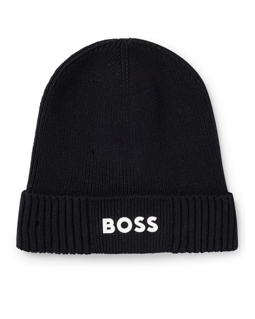 Boss Black Asic X Beanie for men