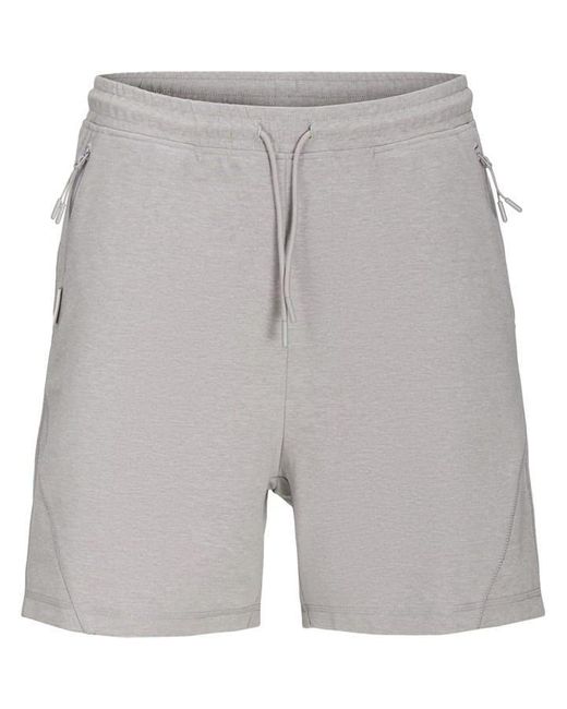 Jack & Jones Gray Cloud Sweat Shorts for men