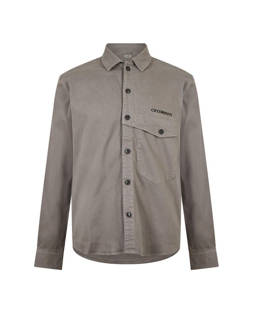 C P Company Gray Armaturato Shirt Sn99 for men