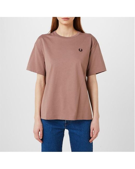 Fred Perry Pink Fred Crew T Ld00