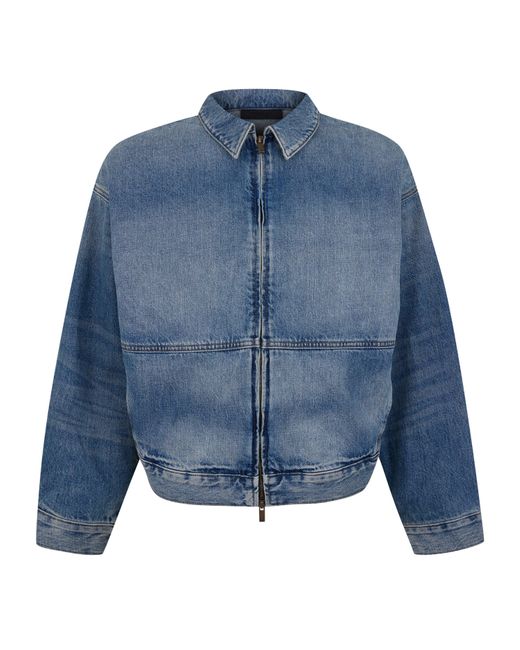 Fear Of God Blue Denim Zipped Jacket for men