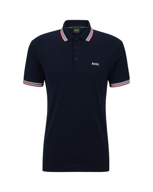 Boss Blue Paddy Polo Shirt for men