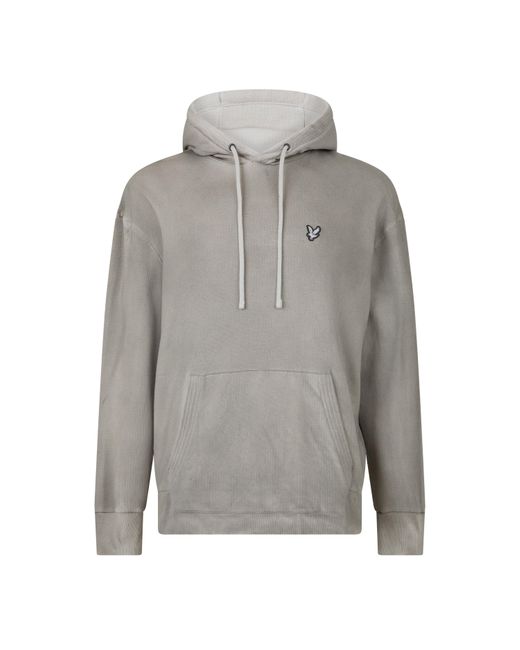 Lyle & Scott Gray Lyle Washed Hood Sn99 for men