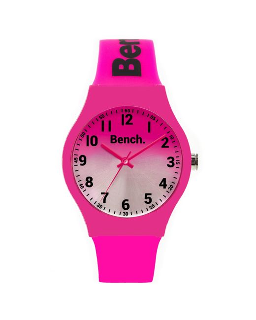 Bench Pink Plastic/resin Fashion Analogue Quartz Watch